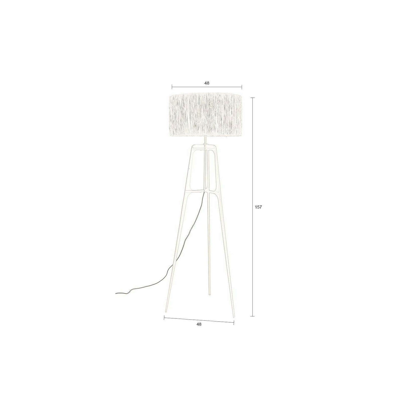 Dutchbone Afra Vloerlamp plum