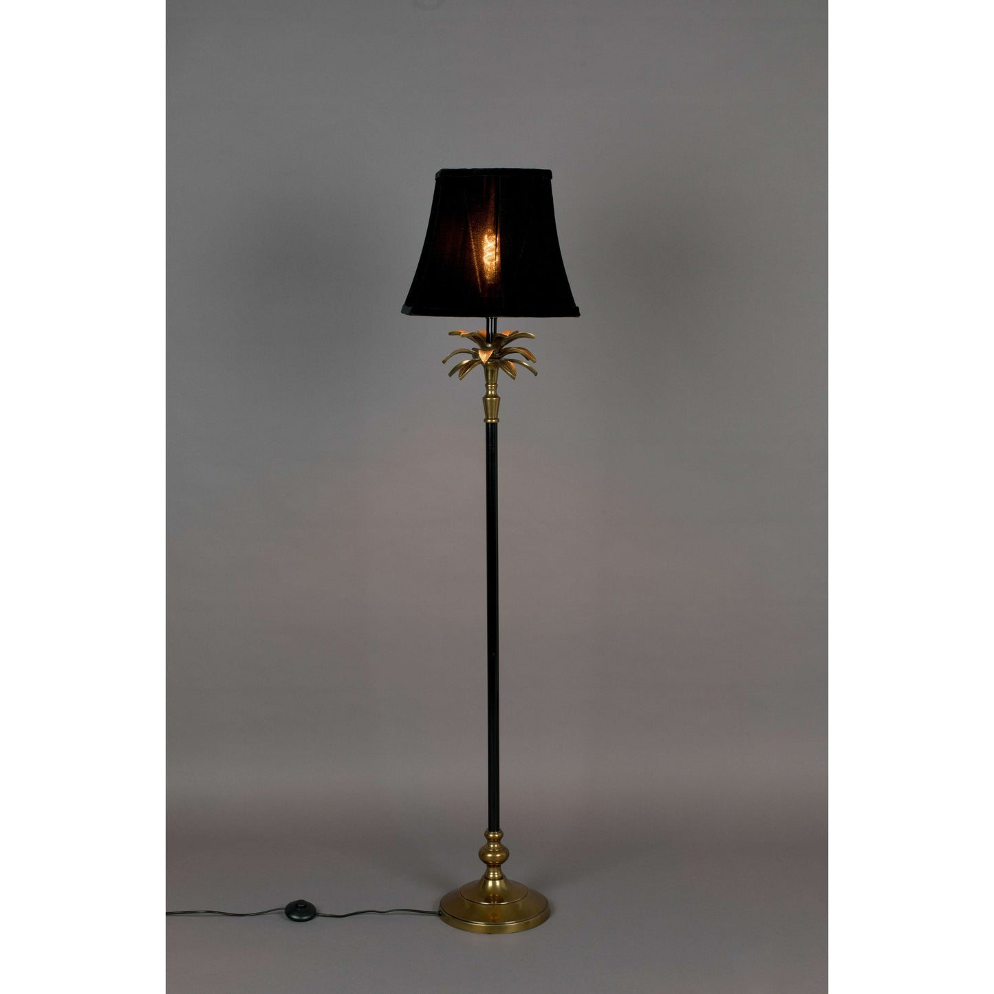 Dutchbone Cresta vloerlamp zwart/goud