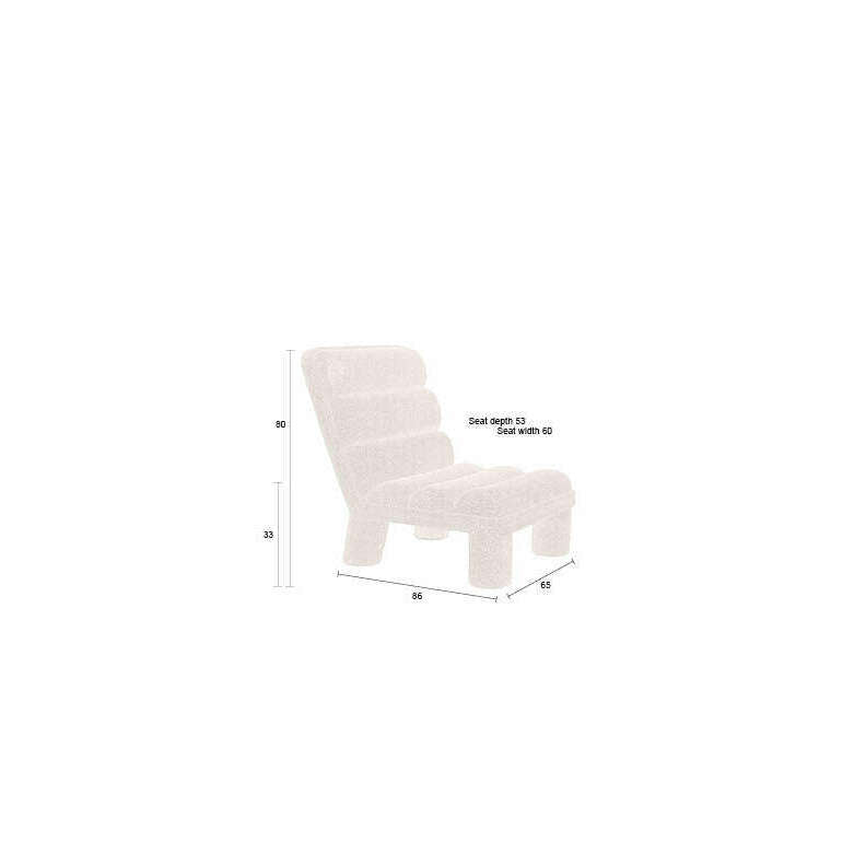 Dutchbone Fern fauteuil beige