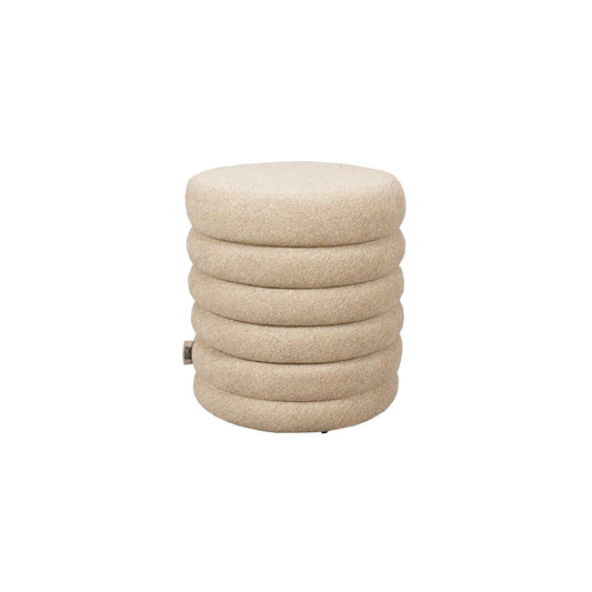 Dutchbone Fern poef beige