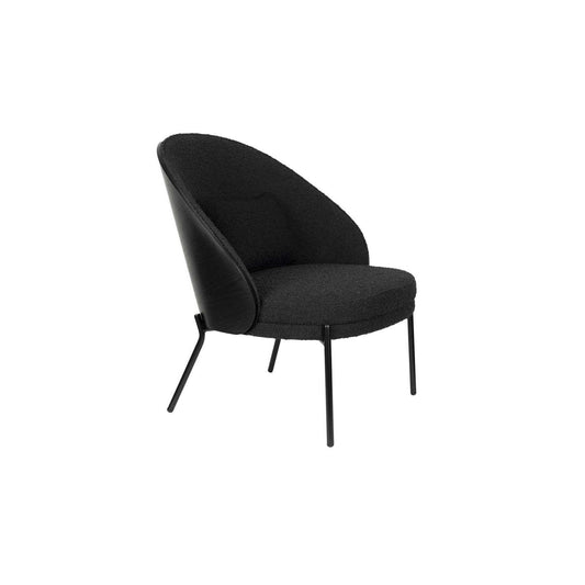 Dutchbone Rodin fauteuil bouclé zwart