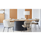 Dyyk Ted eetkamerstoel met armleuning portofino natural|zwart|groove