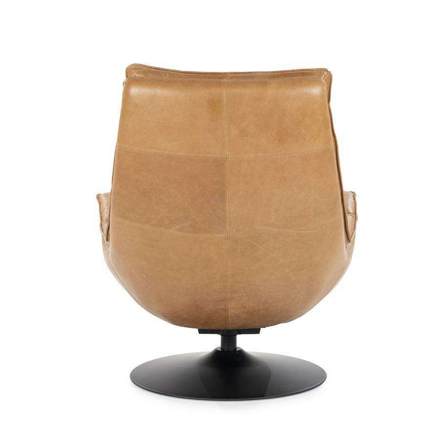 Eleonora Sven fauteuil cognac boho leder