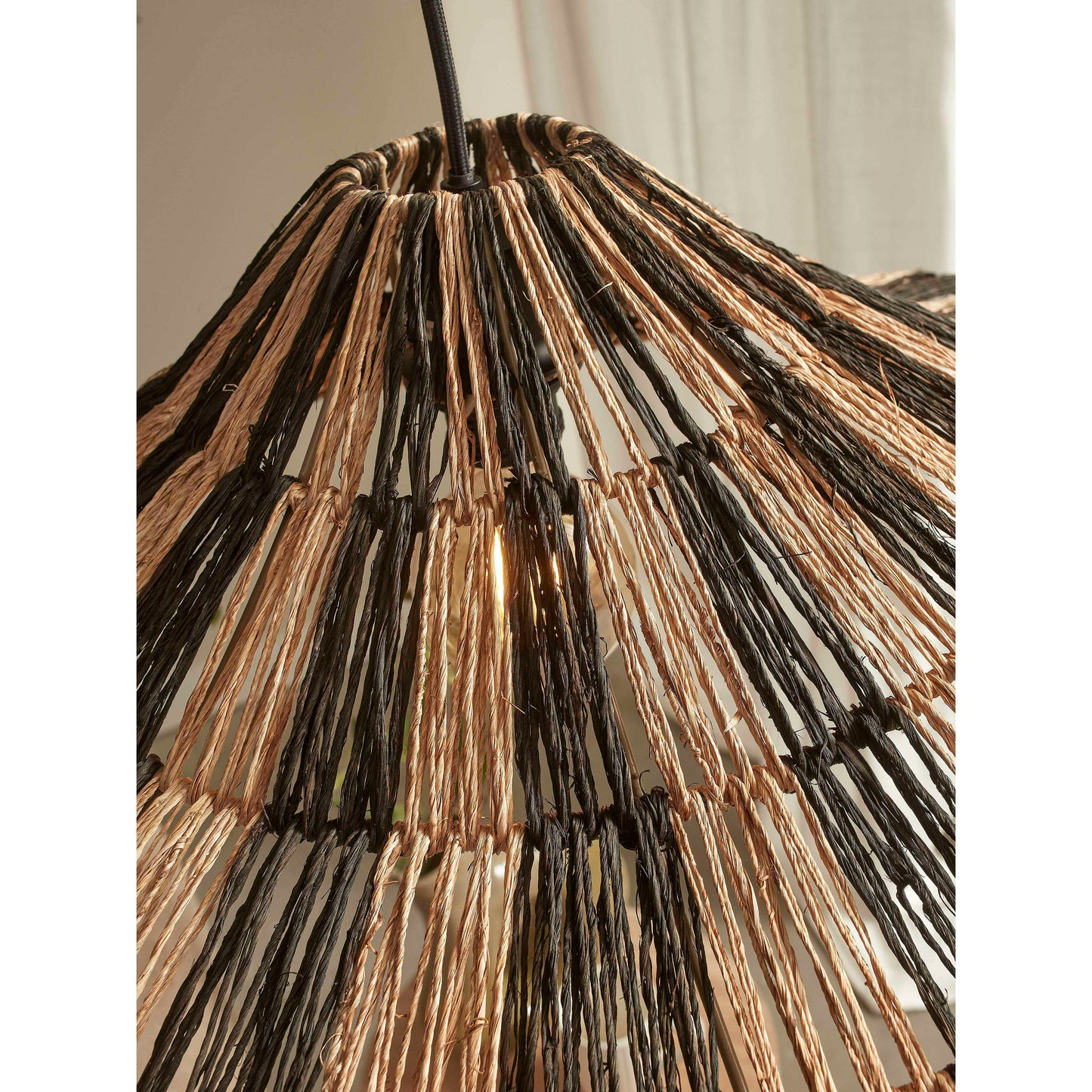 GOOD&MOJO Cuzco hanglamp zwart/naturel