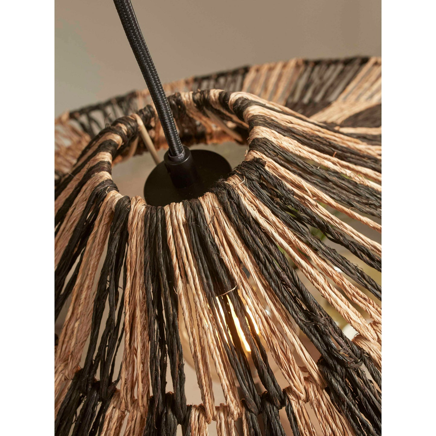 GOOD&MOJO Cuzco hanglamp zwart/naturel