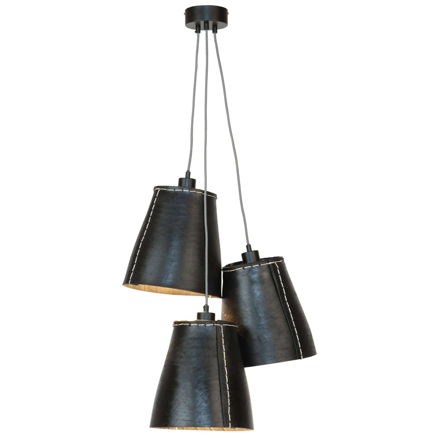 GOOD&MOJO hanglamp Amazon 3-kap L zwart