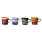 HKliving 70s ceramics: americano mugs friction (set of 4)