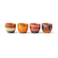 HKliving 70s ceramics: coffee cups java (set of 4)