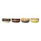 HKliving 70s ceramics: dessert bowls humus (set of 4)