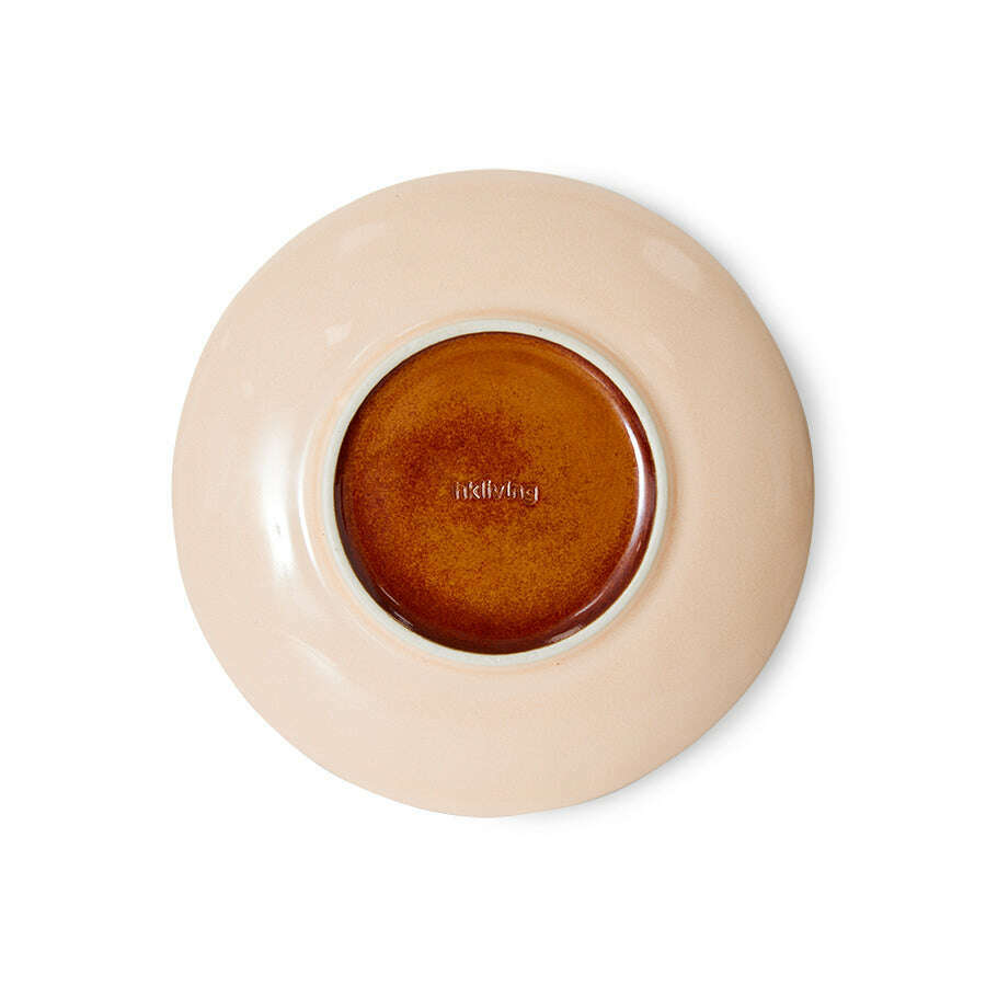 HKliving 70s ceramics: dessert plates horizon (set of 2)