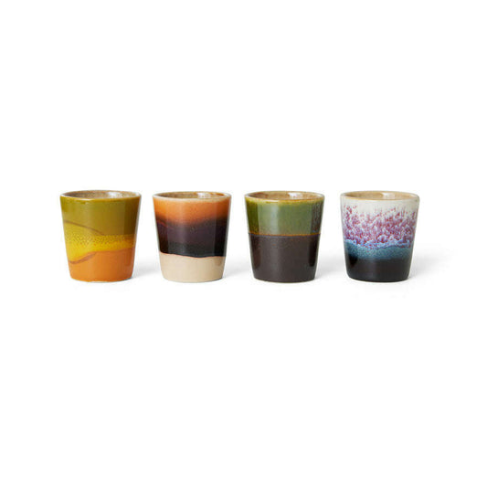 HKliving 70s ceramics: egg cups island (set of 4)