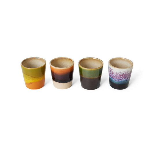 HKliving 70s ceramics: egg cups island (set of 4)