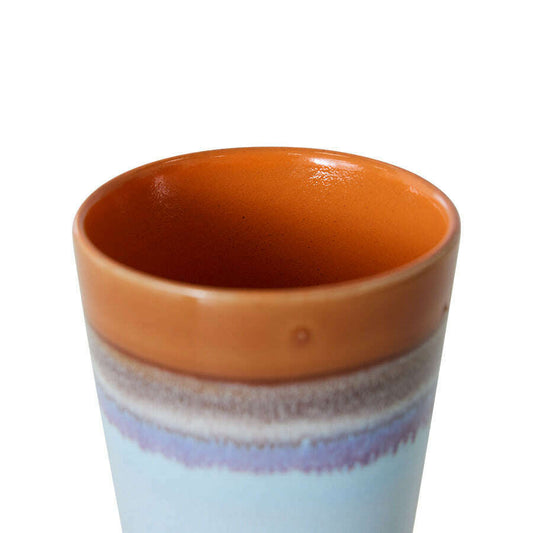 HKliving 70s ceramics: latte mug ash