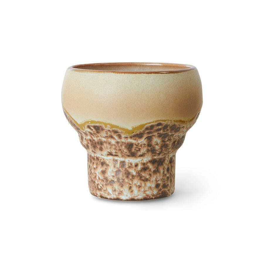 HKliving 70s ceramics: lungo mugs coral (set van 2)