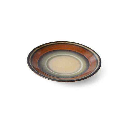 HKliving 70s ceramics: saucer dark roast