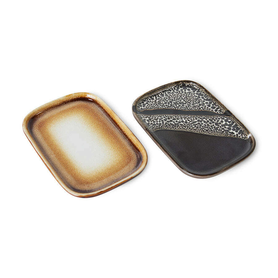 HKliving 70s ceramics: small trays mojave (set of 2)