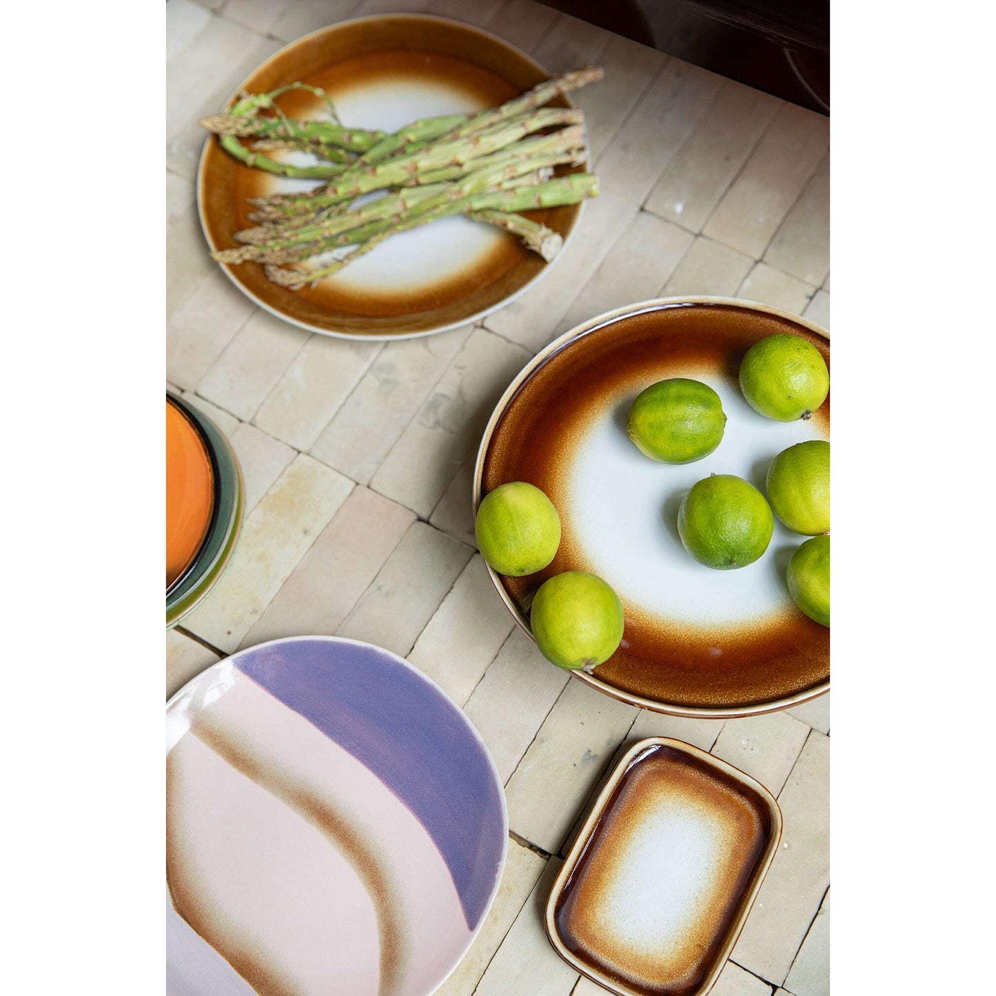 HKliving 70s ceramics: small trays mojave (set of 2)