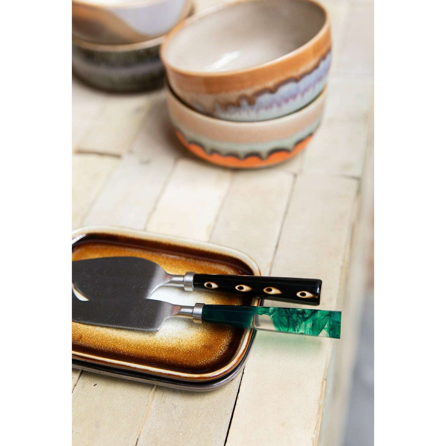 HKliving 70s ceramics: small trays mojave (set of 2)