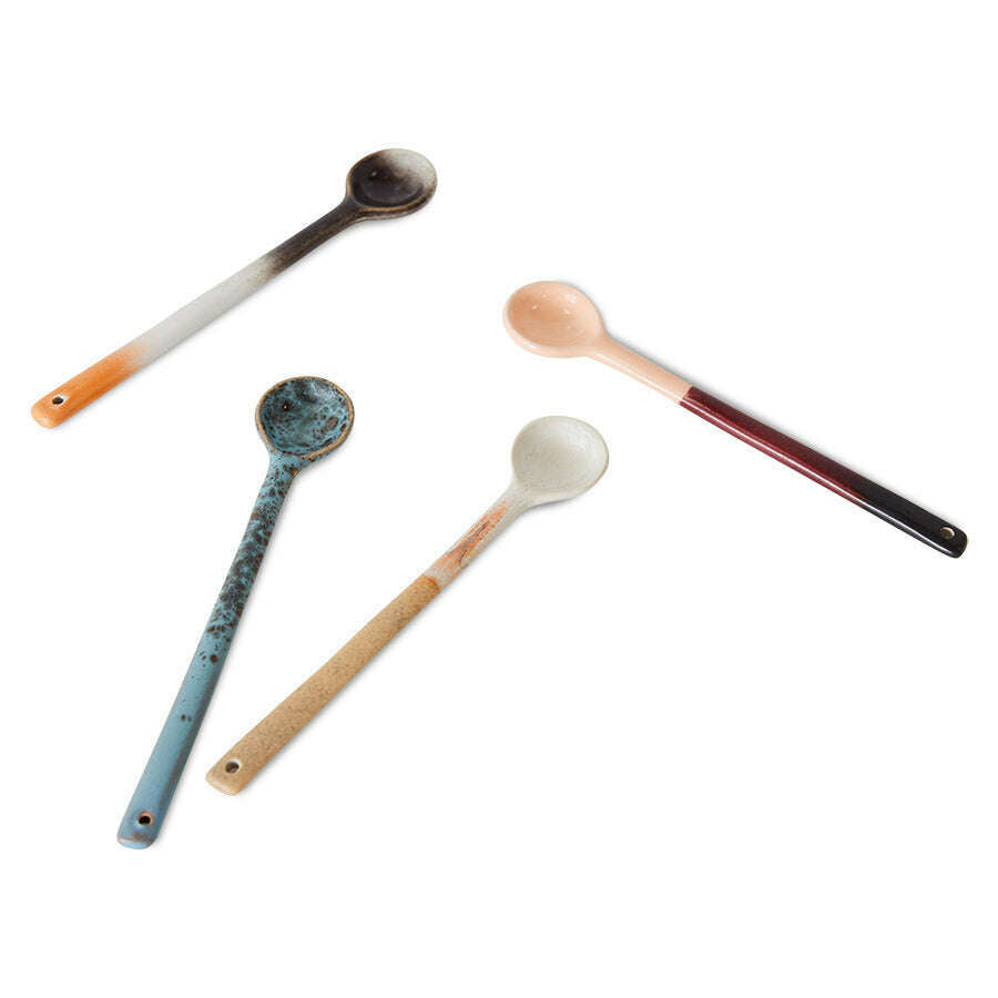 HKliving 70s ceramics: spoons L breeze (set of 4)