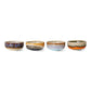 HKliving 70s ceramics: tapas bowls crystal (set of 4)