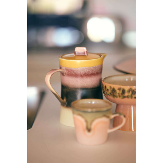 HKliving 70s ceramics: theekan sunset