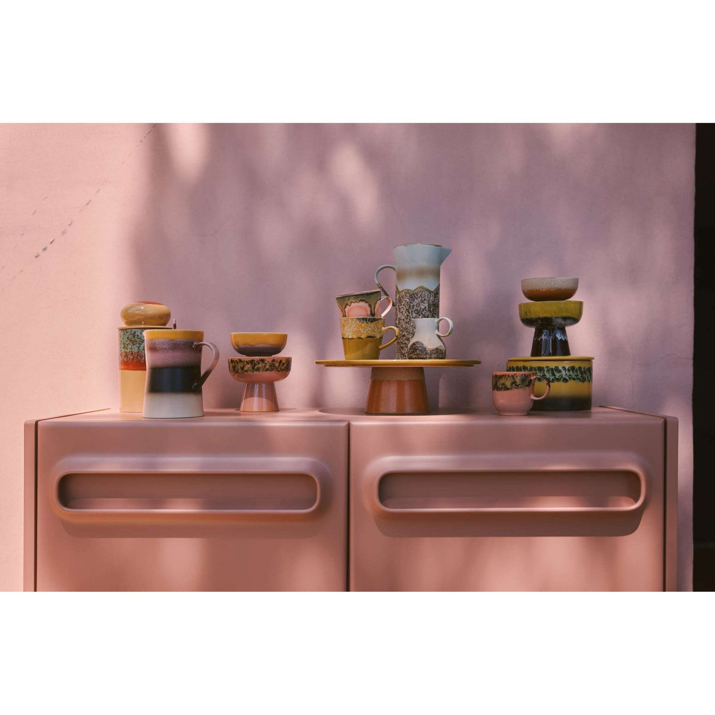 HKliving 70s ceramics: theekan sunset