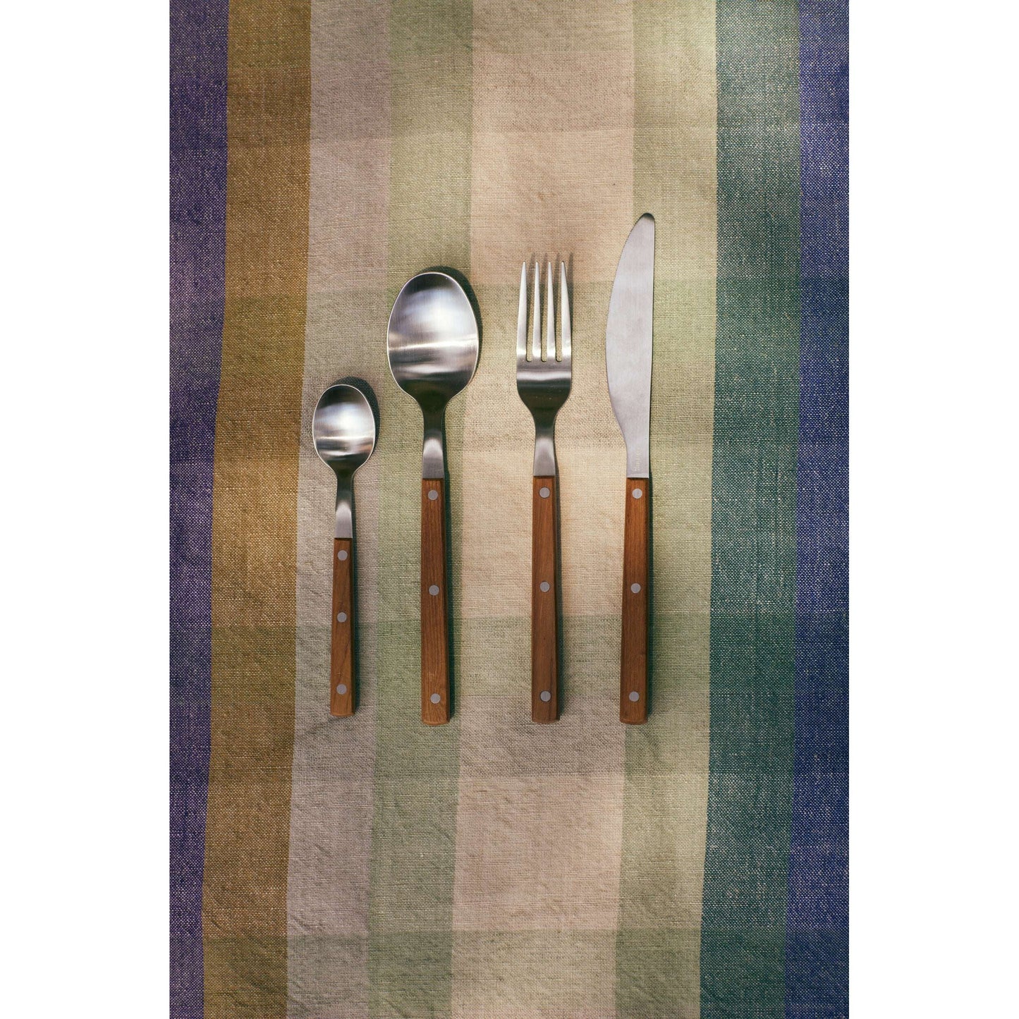 HKliving 70s cutlery wooden dessert spoon