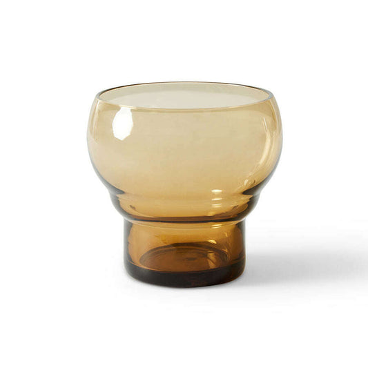HKliving 70s glassware: bulb glasses amber (set of 4)