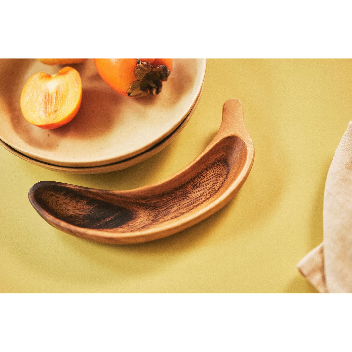 HKliving Acacia banana bowl