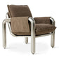 HKliving armleuning kussens tbv chrome lounge fauteuil canvas bruin