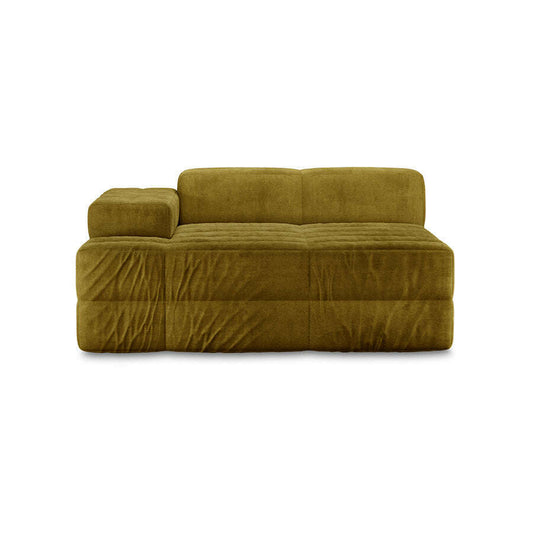 HKliving Brut sofa: element left divan royal velvet olive