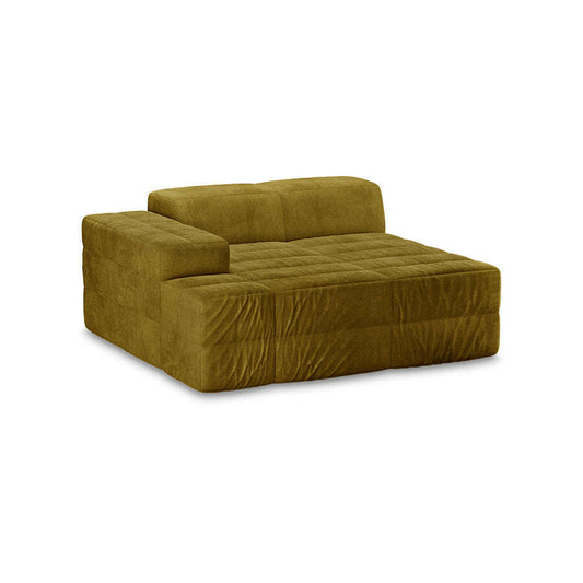 HKliving Brut sofa: element left divan royal velvet olive