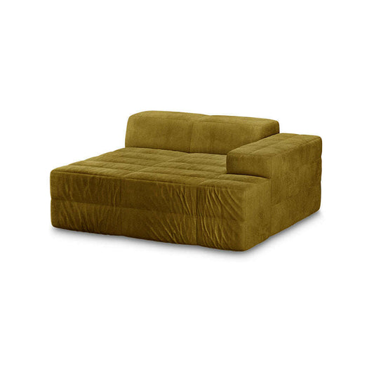 HKliving Brut sofa: element right divan royal velvet olive