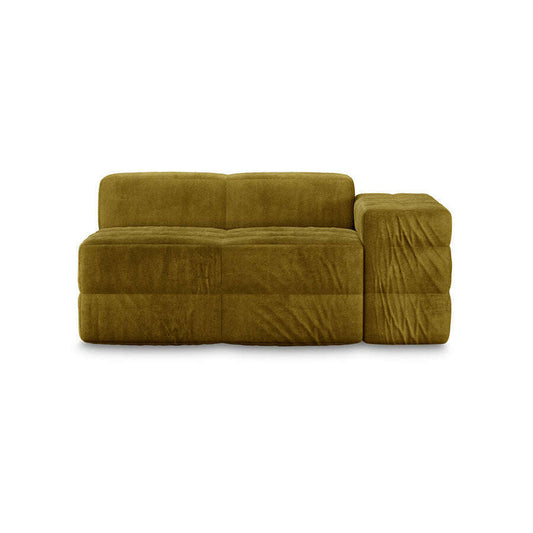 HKliving Brut sofa: element right royal velvet olive