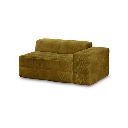 HKliving Brut sofa: element right royal velvet olive