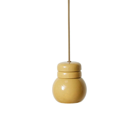 HKliving Bulb hanglamp mustard
