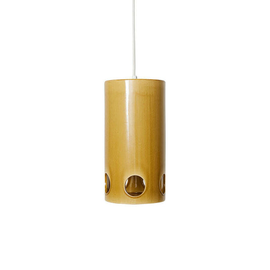 HKliving Ceramic hanglamp Mustard