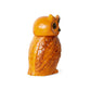 HKliving Ceramic owl jar tangerine