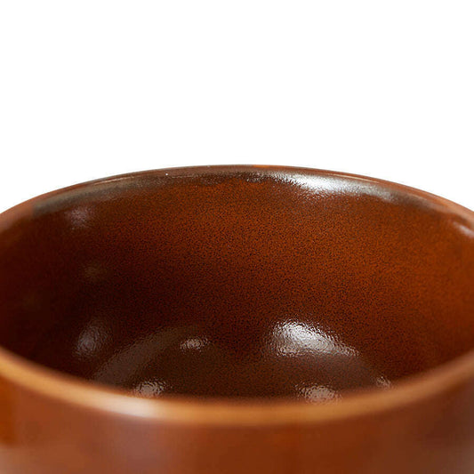 HKliving Chef ceramics: bowl burned orange