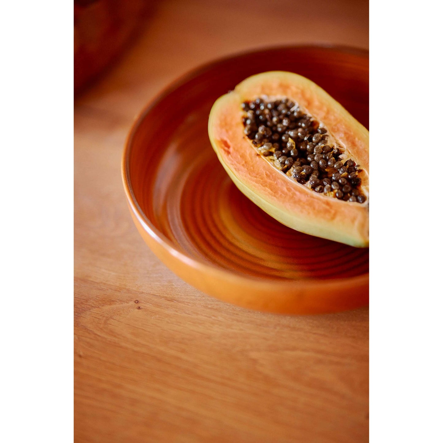 HKliving Chef ceramics: deep plate M burned orange