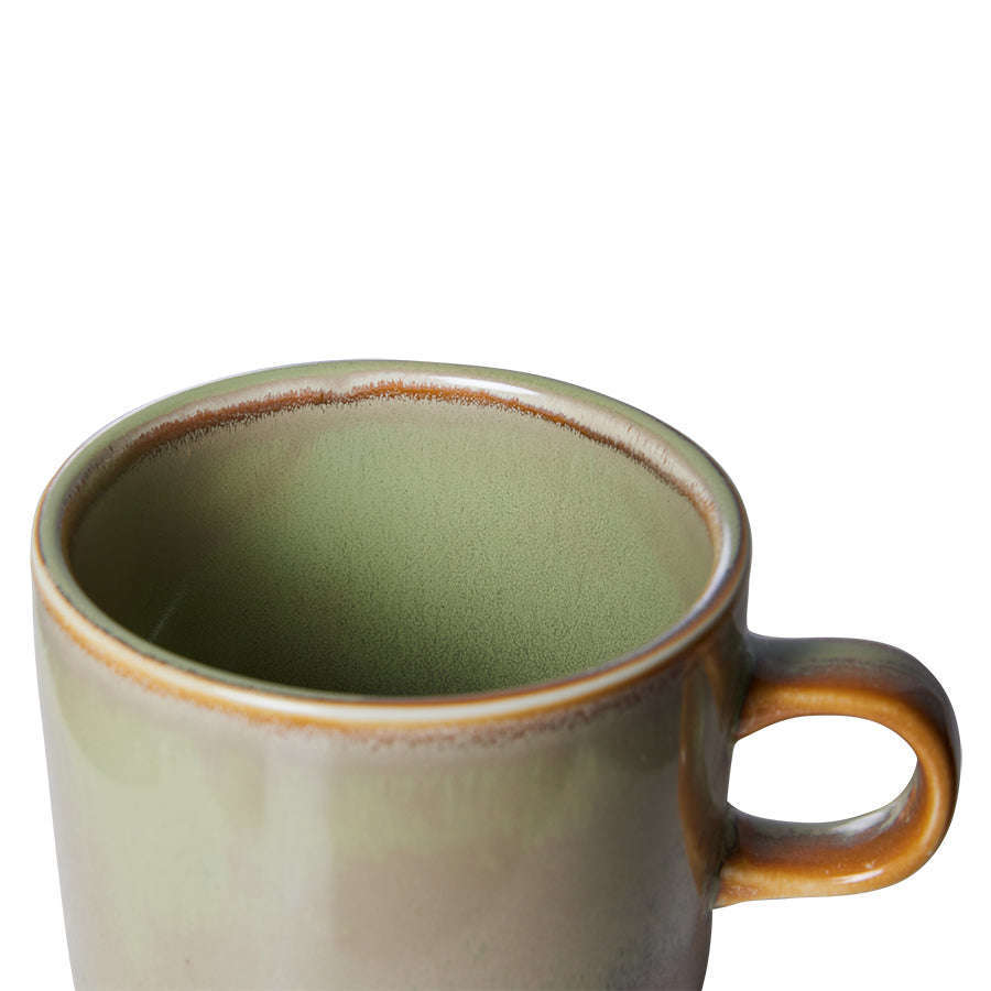 HKliving Chef ceramics: kop en schotel moss green