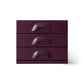 HKliving Chest met 3 lades mulberry