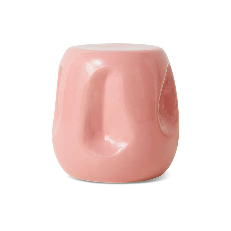 HKliving Currents ceramic side table coral