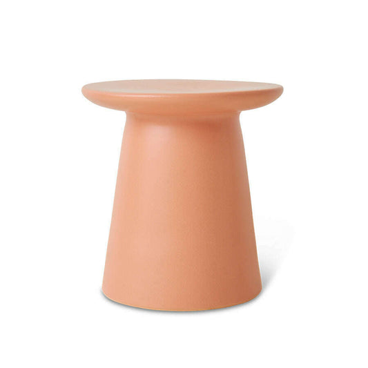 HKliving Earthenware side table M peach