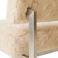 HKliving Furry fauteuil champagne