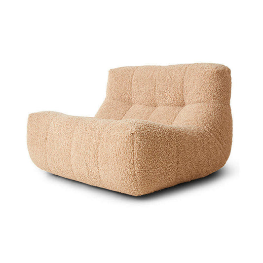 HKliving Lazy Lounge fauteuil frizz beige