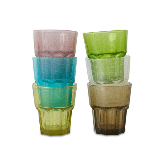 HKliving Mineral water glazen (set van 6)