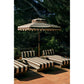 HKliving Outdoor daybed teak stracciatella