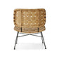 HKliving Rattan lounge chair natural