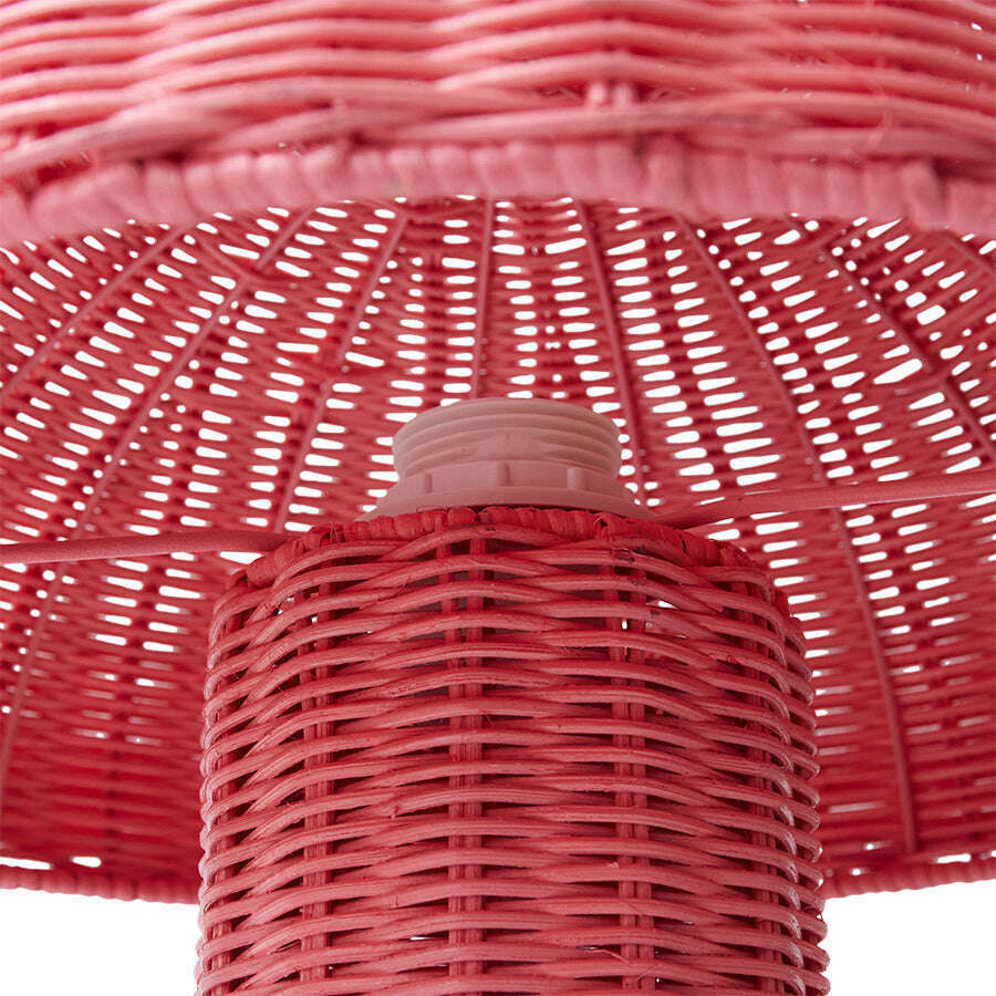 HKliving Rattan tafellamp blush